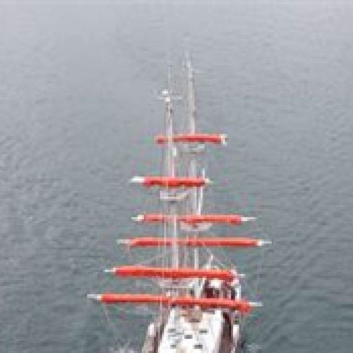 New flagship at sea for the first time!