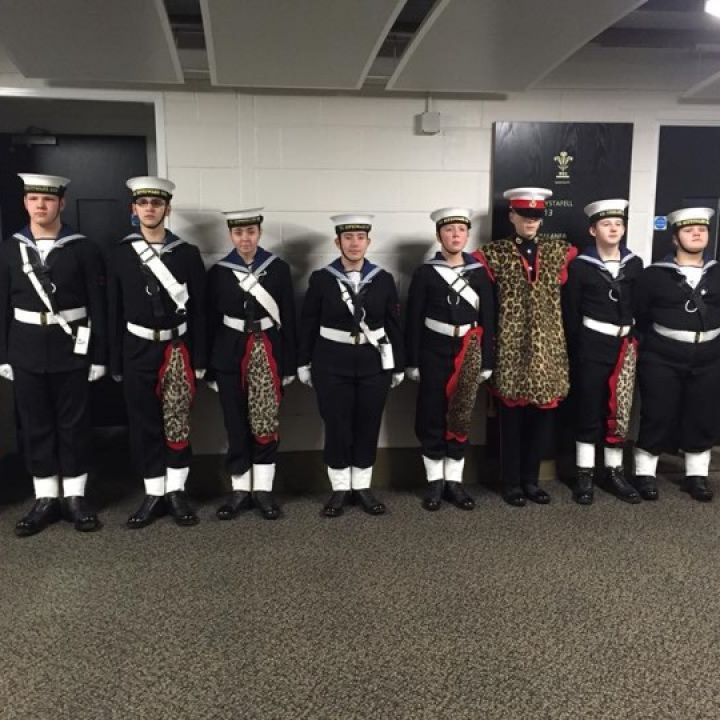 Band at Cardiff Principality Stadium