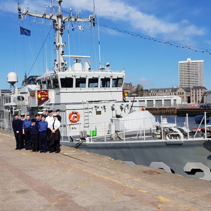 TS SCYLLA Welcomes NATO SNMCMG1 to Aberdeen