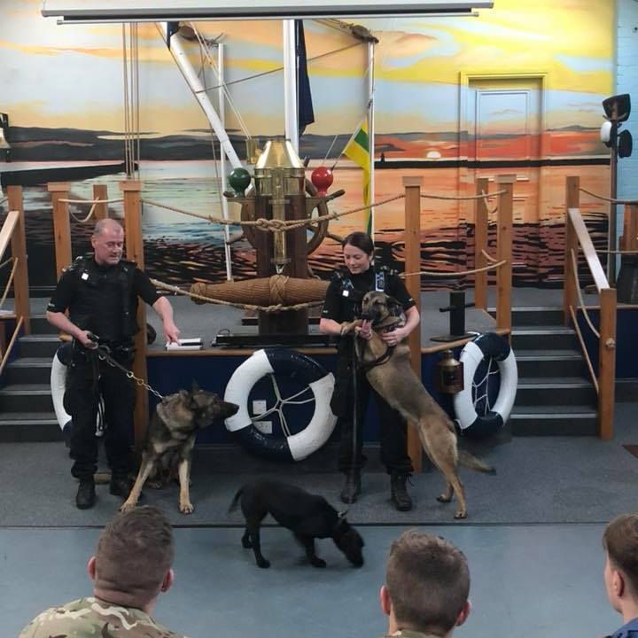 WOOF! K-9 PROTECTORS VISIT SOUTH SHIELDS SCC