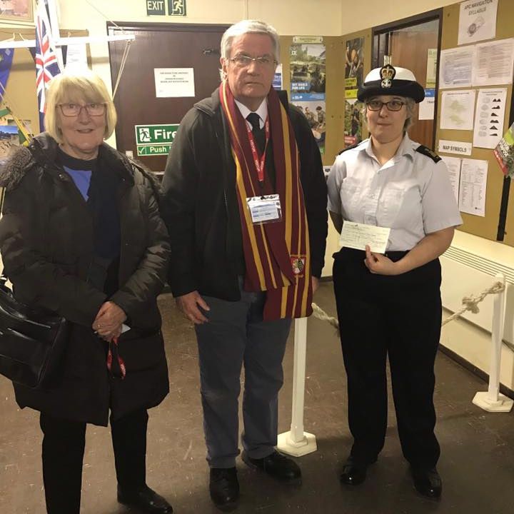 Cheque Donation by Huntingdon Rotary Club