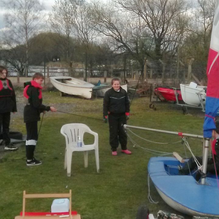 Mansfield Sea cadets, learning how to sail.