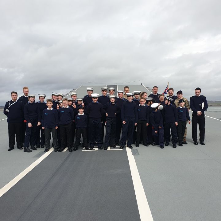 HMS QE Visit