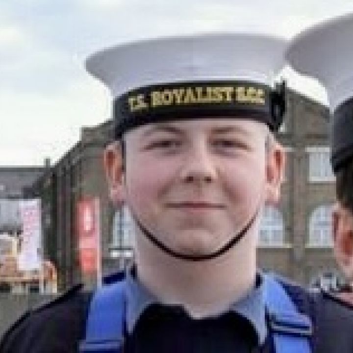 Sam on his memorable voyage on TS Royalist.