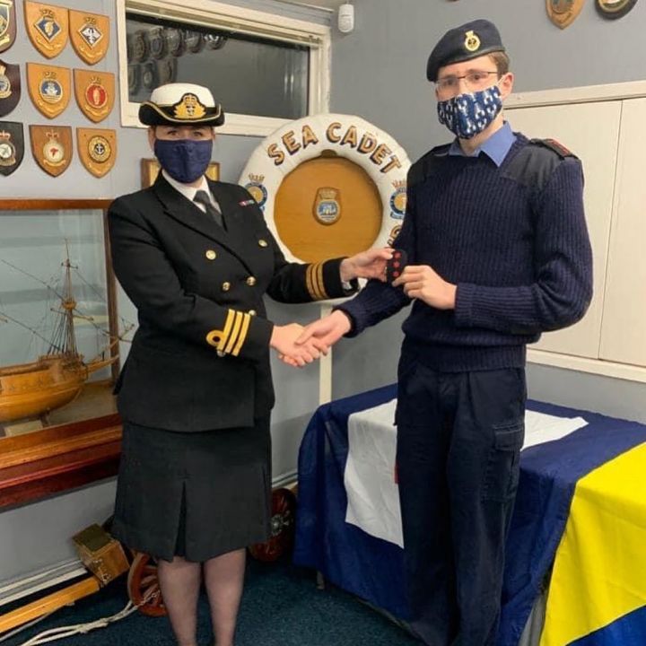 HMS Vivid CO & XO Visit Plymouth (Drake).
