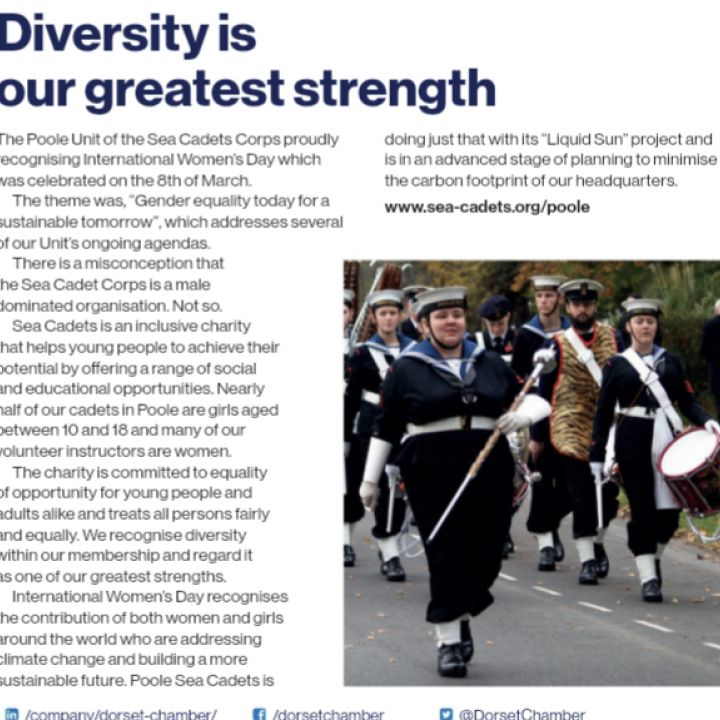 DORSET CHAMBER IS ON BOARD