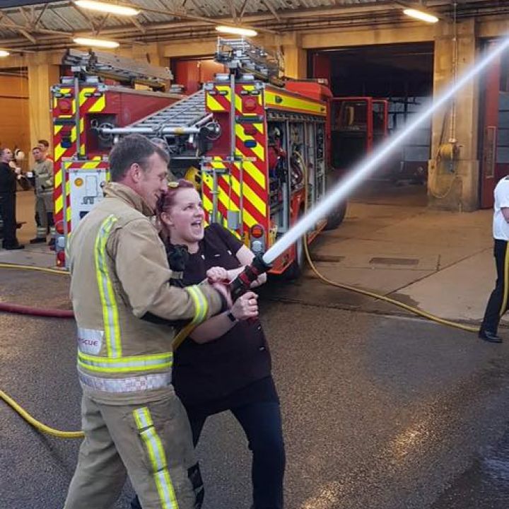 Operating a fire hose