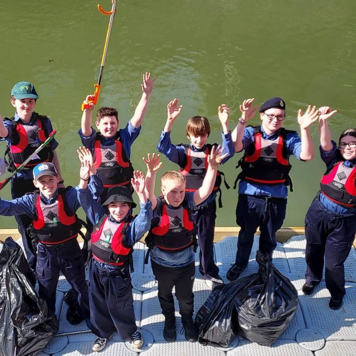 Cadets Celebrate a Successful Litter Pick