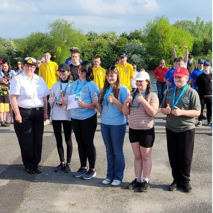 Mansfield Sea Cadets rowing team