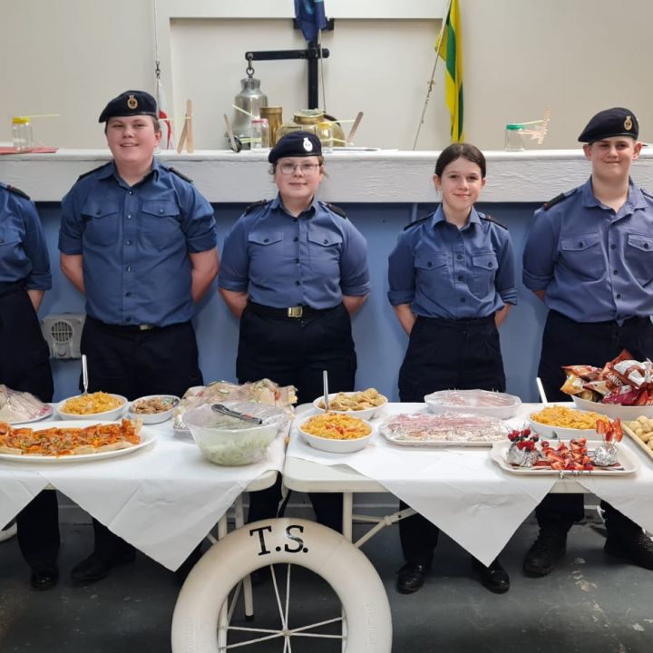 Cadets attending courses