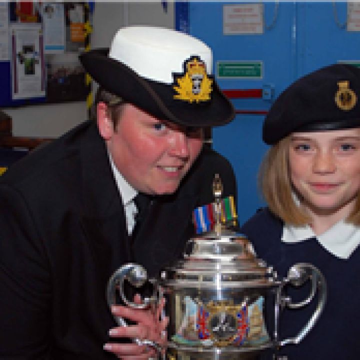 Jarrow receives TS Indefatigable Cup