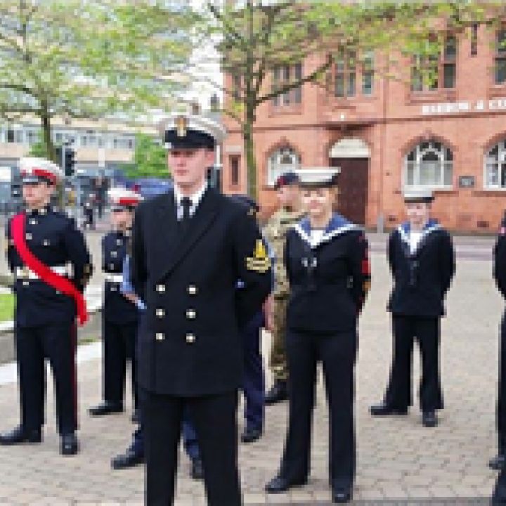 St Helens raise the Flag for Armed Forces Day...