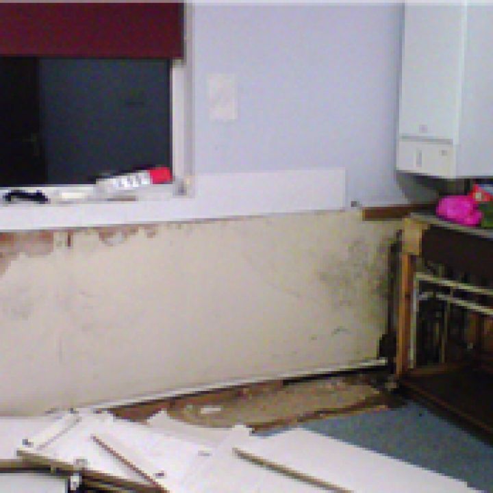 Work begins on our new galley