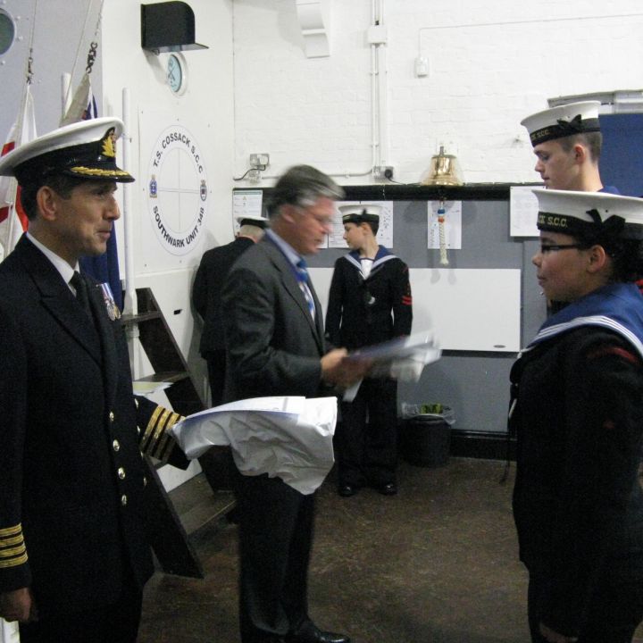 Captain Windsor visits his local