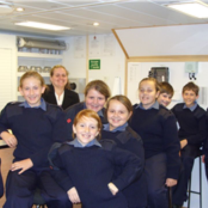 JR Cadets Visit HMS Diamond