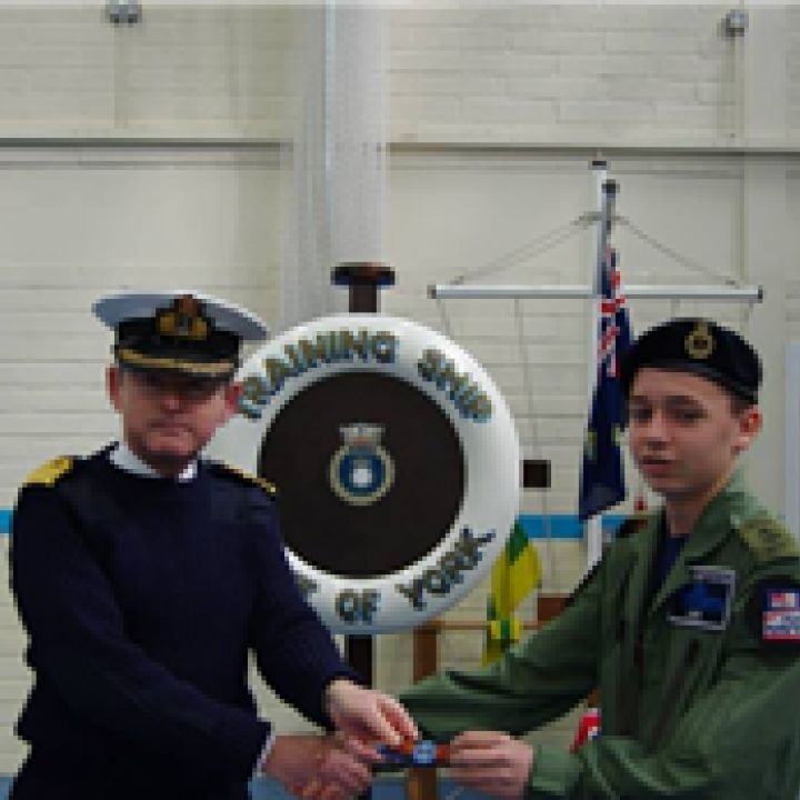 February 2014 - LC Ben Lugg receives Bronze Wngs