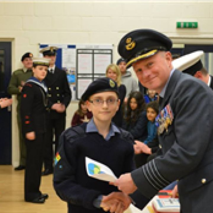March 2014 - LJC A Potter receives Commodores...