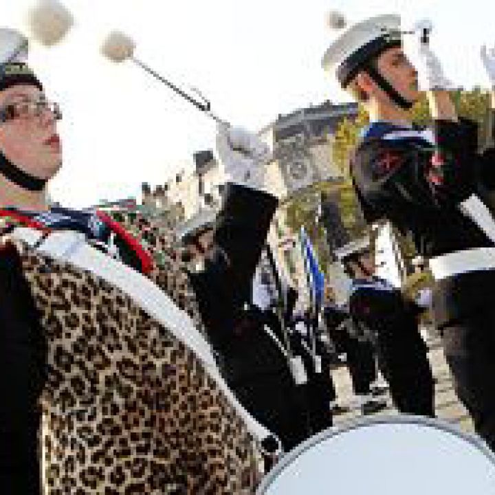 Cadets march for Trafalgar Day