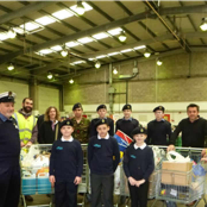 Junior Cadets help flood relief
