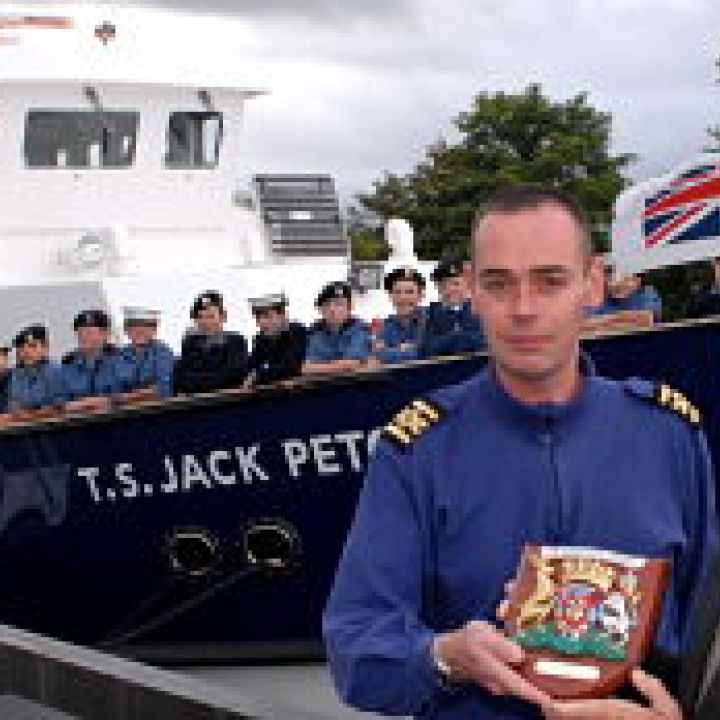 Special visit to Inverness for TS JACK PETCHEY