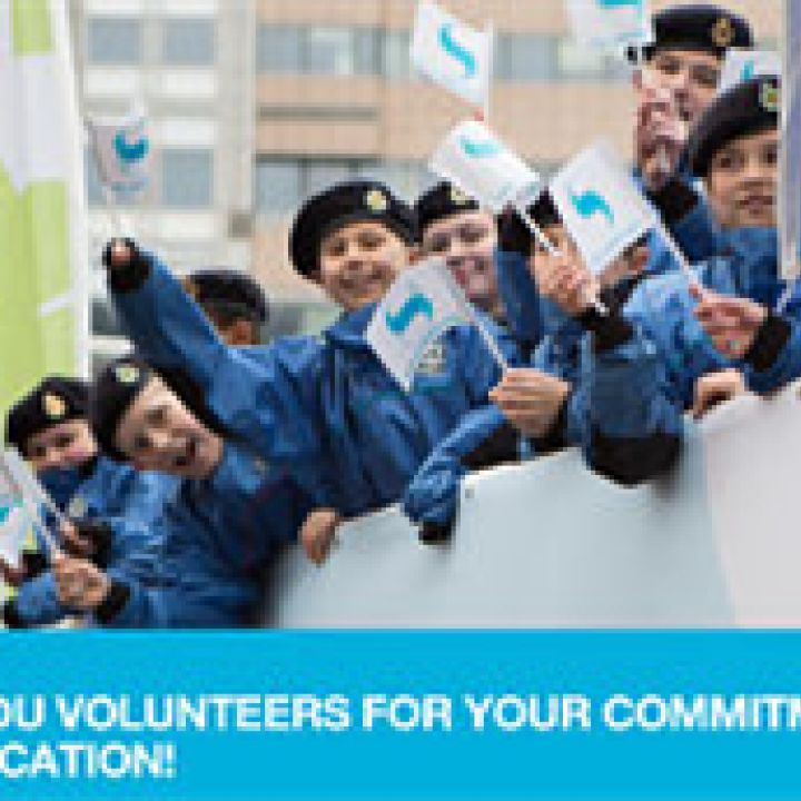 A big thank you to our volunteers