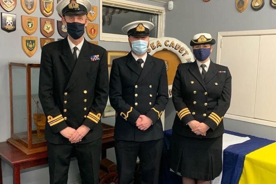 HMS VIVID CO & XO VISIT PLYMOUTH (DRAKE)